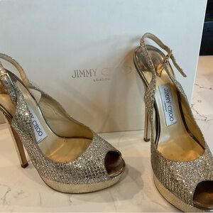 Jimmy Choo 6 inch heels. Size 6.